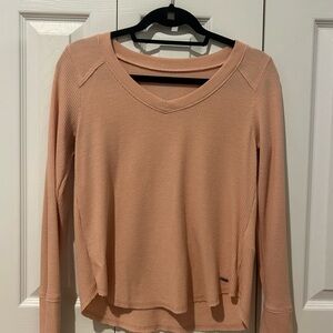 Hollister Pink Asymmetrical Long Sleeve Sweatshirt
